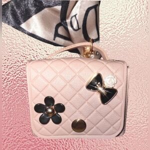 Keychain Bag Charm Blush Pink Mini Handbag